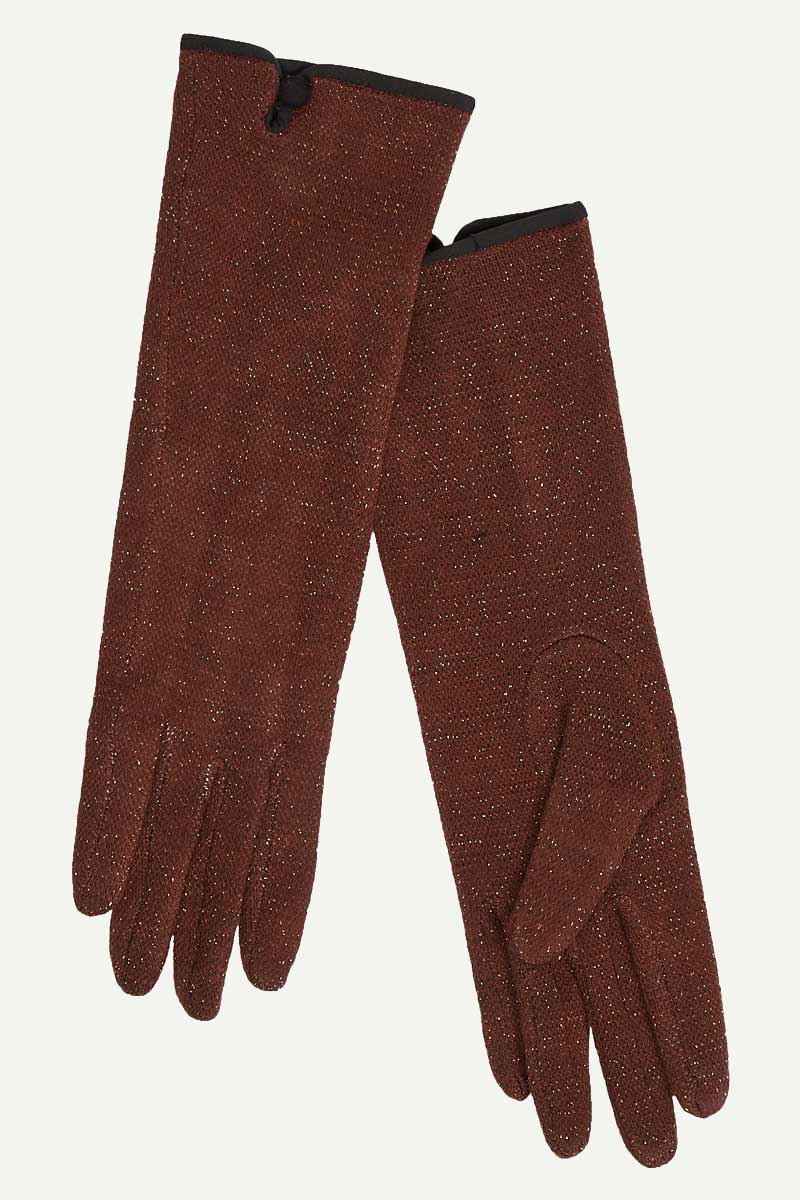 Handschuhe Long Disco Merlot Brown