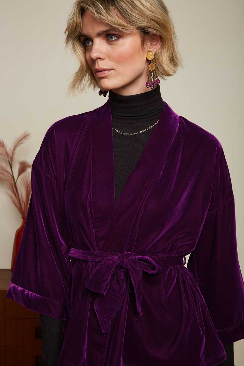 Jacke Kimono Gamine Royale Purple