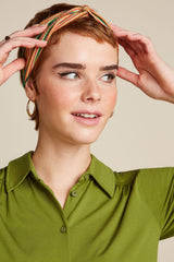 Haarband Twist Boxy Stripe Ponderosa Green