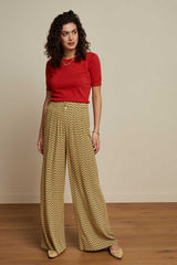 Audrey Top Cottonclub Sienna Red