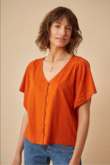 T-Shirt Zaezo Orange Brulee
