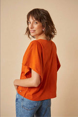 T-Shirt Zaezo Orange Brulee