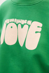 Pullover Yes Love Green